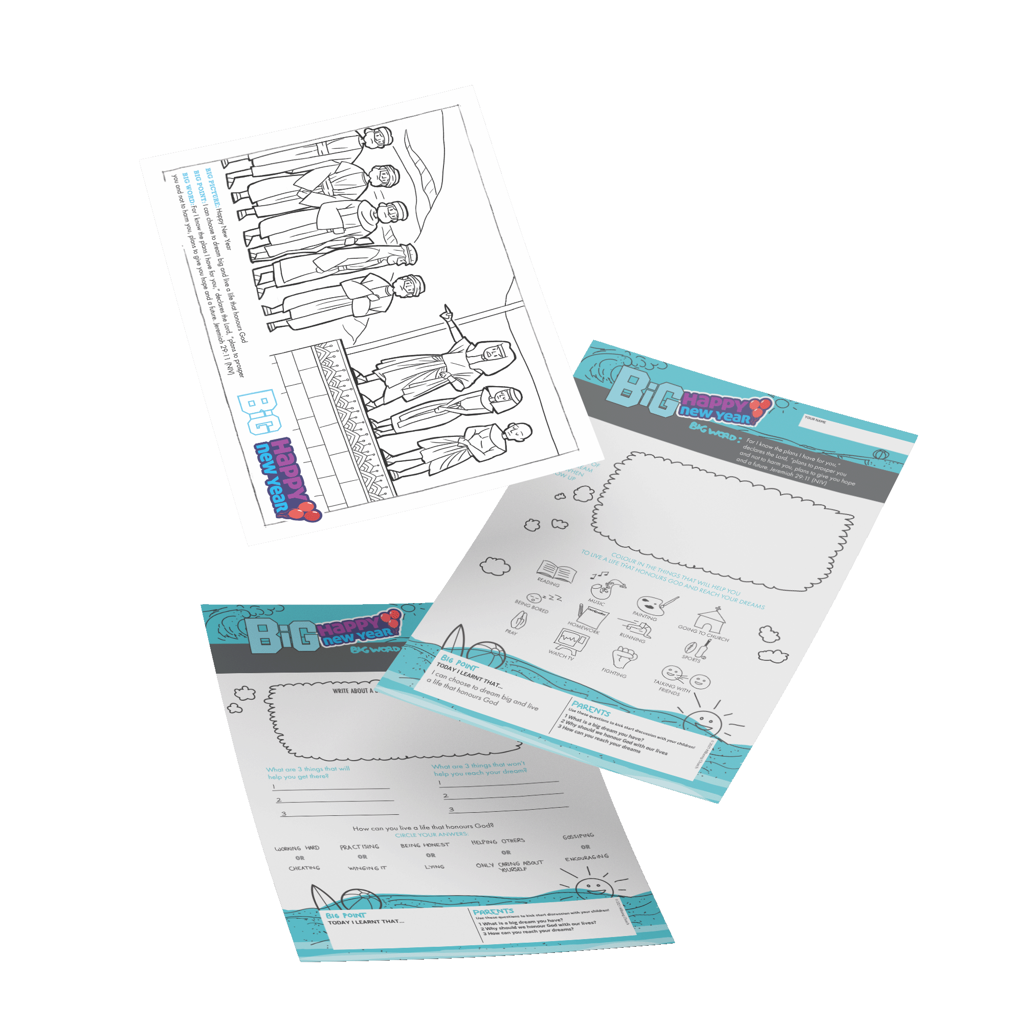 Happy New Year Activity Pages