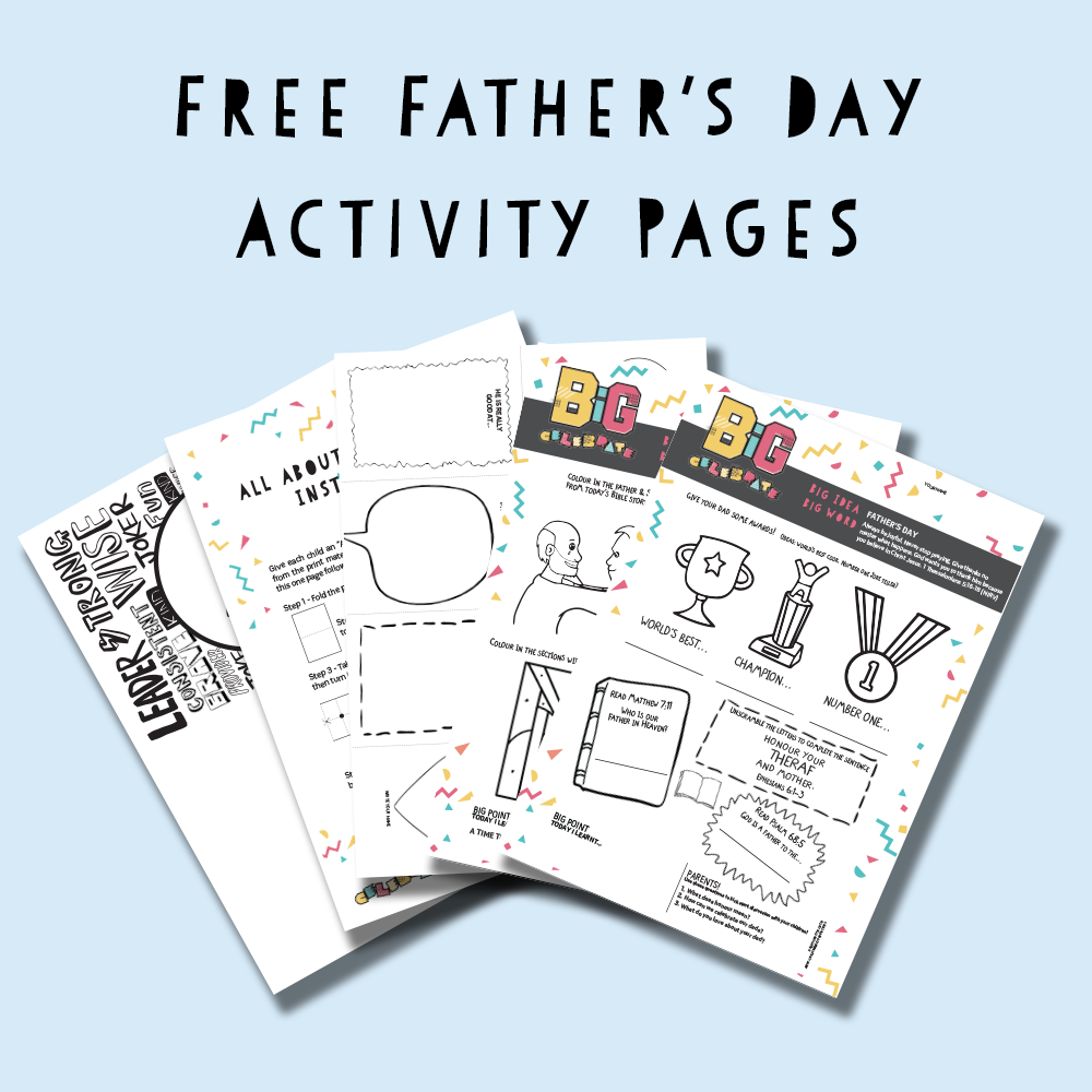 Father's Day Craft Pages – HILLSONG RESOURCES