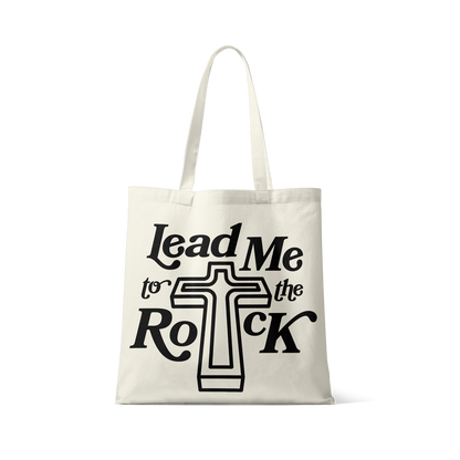 Lead Me To The Rock Canvas Tote Bag